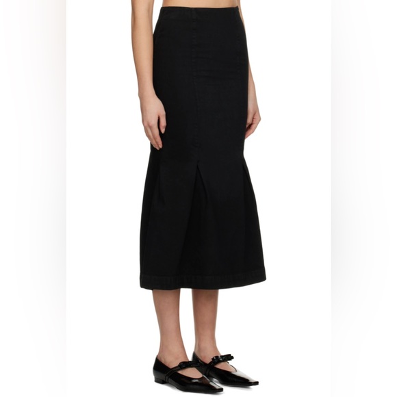 NWT Khaite Levine Skirt in Black - size 25 - Picture 6 of 8